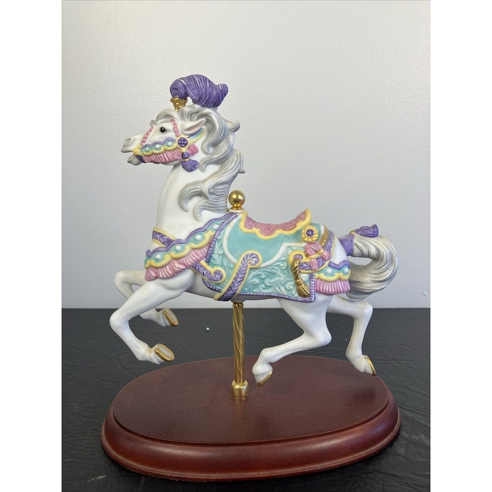 Lenox 1990 Limited Edition " The  Carousel Charger" Horse w/ Original Box 24K
